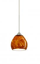  X-560518-LED-SN - Besa Pendant For Multiport Canopy Tay Tay Satin Nickel Amber Cloud 1x5W LED