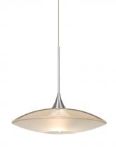  X-6294GD-SN - Besa Pendant For Multiport Canopy Spazio Satin Nickel Gold/Frost 1x50W Halogen