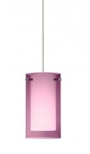  X-A44007-LED-SN - Besa Pendant For Multiport Canopy Pahu 4 Satin Nickel Transparent Amethyst/Opal 1x5W