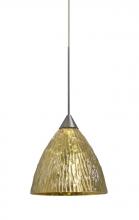  X-EVEGS-LED-SN - Besa, Eve Cord Pendant For Multiport Canopies, Stone Gold Foil, Satin Nickel Finish,
