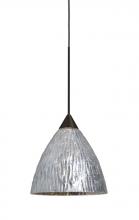  X-EVESS-LED-BR - Besa, Eve Cord Pendant For Multiport Canopies, Stone Silver Foil, Bronze Finish, 1x5W