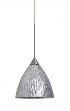  X-EVESS-LED-SN - Besa, Eve Cord Pendant For Multiport Canopies, Stone Silver Foil, Satin Nickel Finish