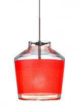  X-PIC6RD-BR - Besa Pendant For Multiport Canopy Pica 6 Bronze Red Sand 1x50W Halogen