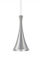  X-RONDO-LED-SN - Besa, Rondo Cord Pendant For Multiport Canopy, Satin Nickel Finish, 1x9W LED
