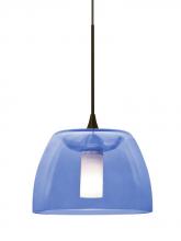  X-SPURBL-LED-BR - Besa Spur Cord Pendant For Multiport Canopy, Blue, Bronze Finish, 1x3W LED