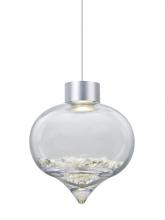  X-TERRACL-LED-SN - Besa Terra Cord Pendant For Multiport Canopy, Clear Crystals, Satin Nickel Finish, 1x