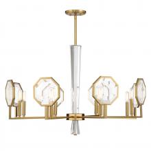  1-2218-8-322 - Leighton 8-Light Chandelier in Warm Brass