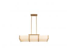  1-2330-5-60 - Orleans 5-Light Linear Chandelier in Distressed Gold