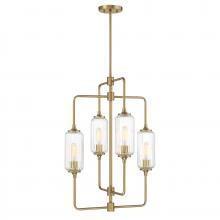  1-3023-4-322 - Holton 4-Light Chandelier in Warm Brass