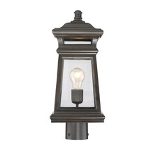  5-244-213 - Taylor 1-Light Outdoor Post Lantern in English Bronze with Gold