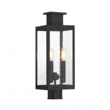  5-828-BK - Ascott 3-Light Outdoor Post Lantern in Matte Black