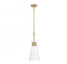  7-1831-1-322 - Lakewood 1-Light Pendant in Warm Brass