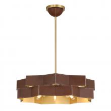  7-2749-5-322 - Atherton 5-Light Pendant in Warm Brass