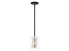 7-9064-1-67 - Dunbar 1-Light Mini-Pendant in Matte Black with Polished Chrome Accents
