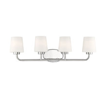  8-4090-4-109 - Capra 4-Light Bathroom Vanity Light in Polished Nickel