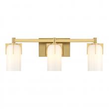  8-4128-3-322 - Caldwell 3-Light Bathroom Vanity Light in Warm Brass