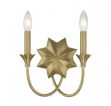  9-2204-2-322 - Sullivan 2-Light Wall Sconce in Warm Brass