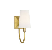  9-2542-1-322 - Cameron 1-Light Wall Sconce in Warm Brass