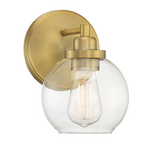  9-4050-1-322 - Carson 1-Light Bathroom Vanity Light in Warm Brass