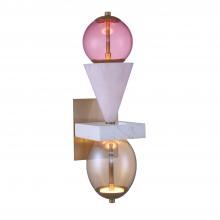  518722WB - Demi Pink Jade LED Wall Sconce