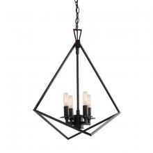  5388-MB-NG - Trapezoid Cage Chandelier