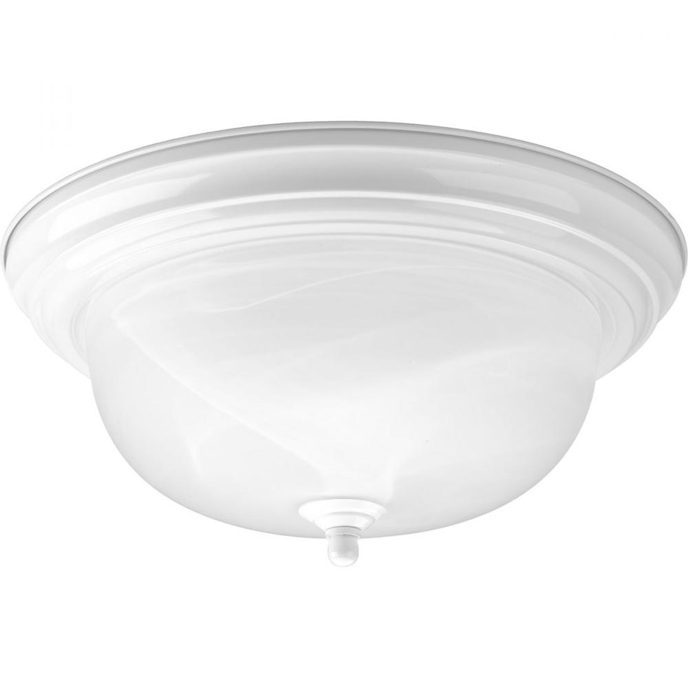 Two-Light Dome Glass 13-1/4&#34; Close-to-Ceiling