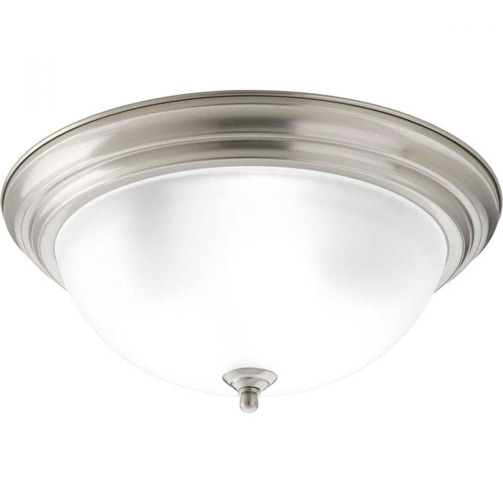Three-Light Dome Glass 15-1/4" Close-to-Ceiling