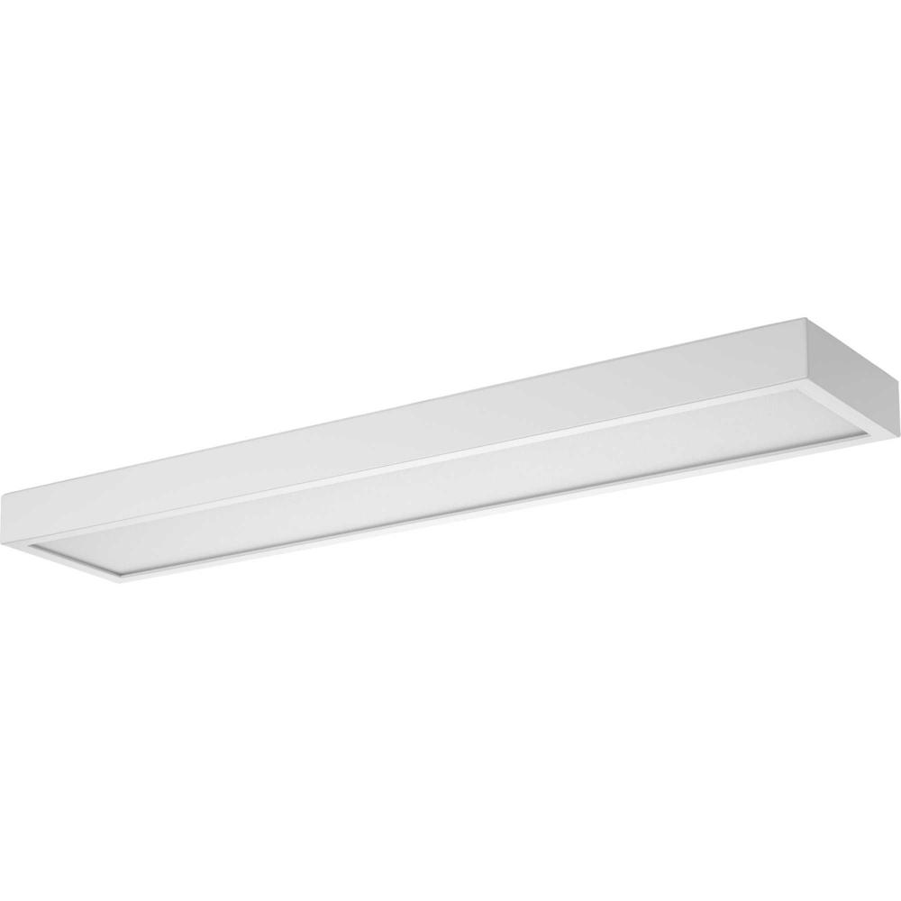 Everlume LED 24-inch Satin White Modern Style Bath Vanity Wall or Ceiling Light with Selectable 3000