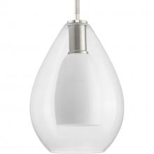  P500438-009 - Carillon Collection One-Light Brushed Nickel Contemporary Pendant