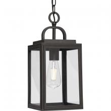  P550064-020 - Grandbury Collection One-Light Transitional Antique Bronze Clear Glass Outdoor Hanging Light