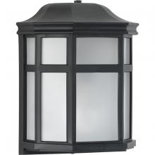 Progress P560283-031-PC - Milford Non-Metallic Lantern Collection  One-Light Textured Black Frosted Shade Traditional Outdoor