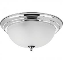 Progress P3926-15ET - Three-Light Dome Glass 15-1/4" Close-to-Ceiling