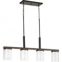  P400190-020 - Mast Collection Four-Light Linear Chandelier