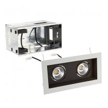 WAC US MT-3LD211R-W940-BK - Mini Multiple LED Two Light Remodel Housing with Trim and Light Engine
