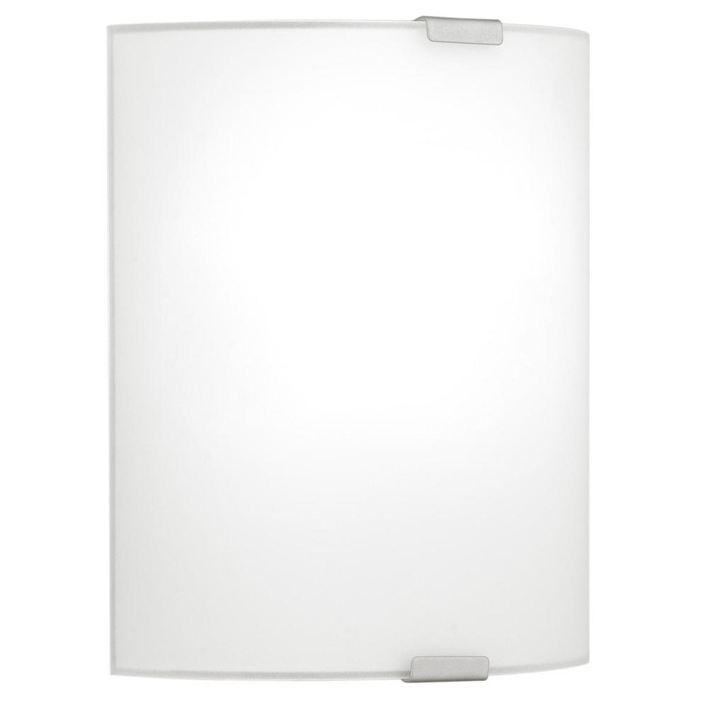 1x100W Wall Light With Chrome Finish & Satin Glass
