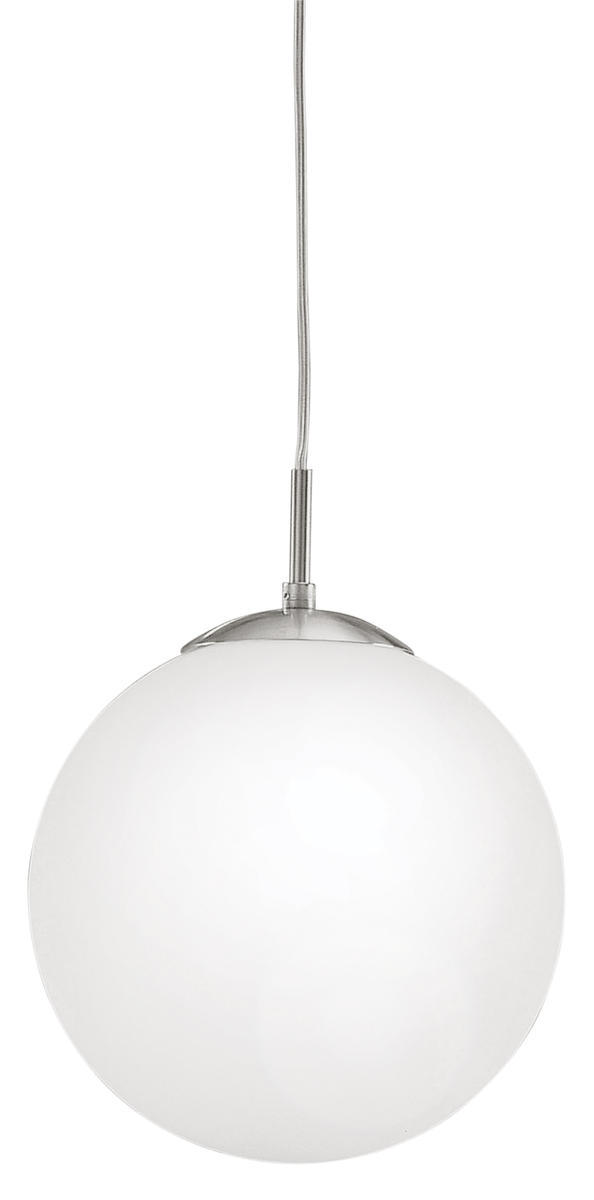 1x60W Pendant With Matte Nickel Finish & Opal Glass