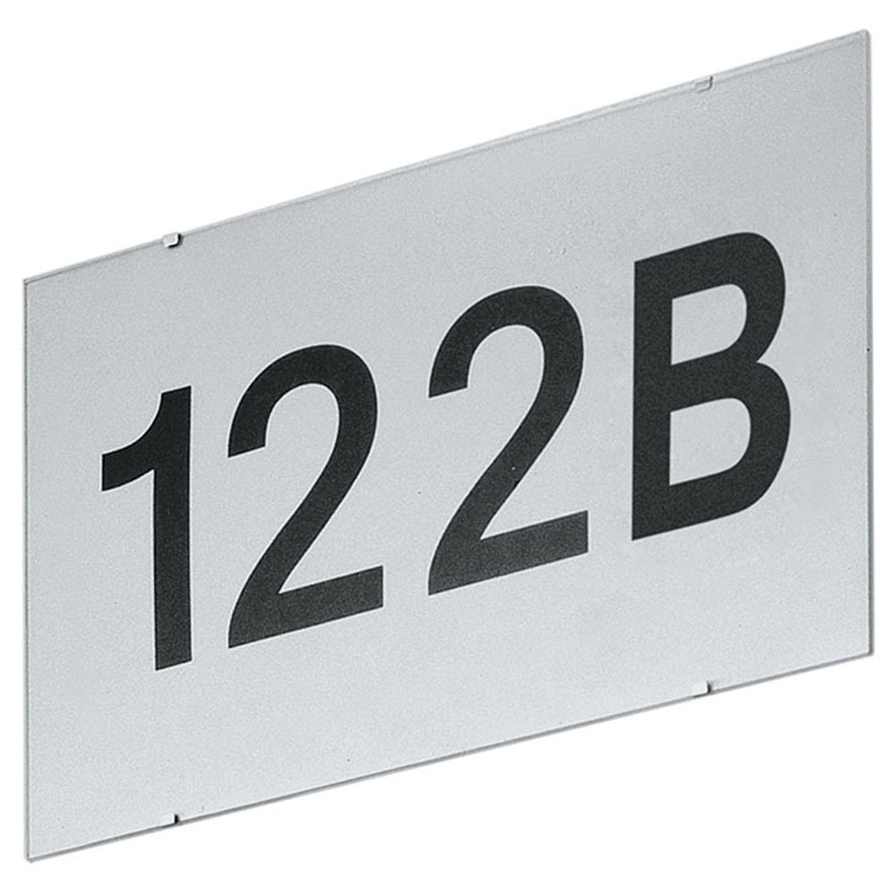 Outdoor Fitting Board Silver Numbers and Letters