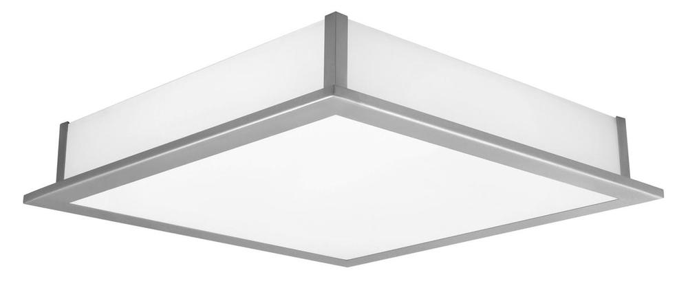 1x40W Ceiling Light w/ Chrome Finish & White Glass