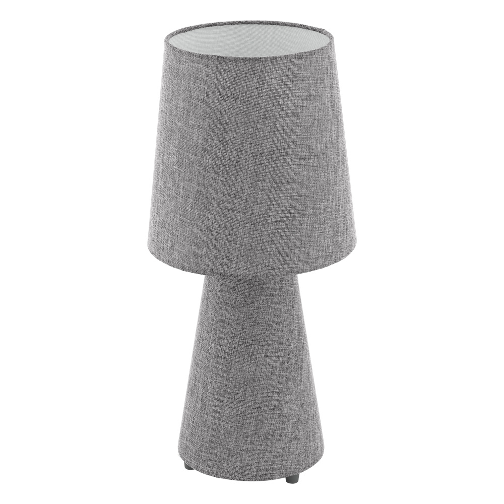 Capara - Table Lamp Grey Fabric