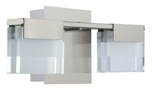 Eglo 201439A - Vicino 12.6 in. W x 5.71 in. H Satin Nickel Dimmable Integrated LED Vanity Light with