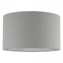  202059A - Policara - Optional Shade for Santander, Nadina 1 or Policara Floor Lamp.Grey Exterior Silver I