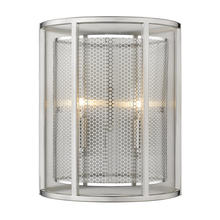  202815A - 2x60W Wall Light w/ Brushed Nickel Finish and Metal Shade