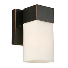  202858A - 1x60W Wall Light With Oil Rubbed Bronze Finish & Frosted Glass
