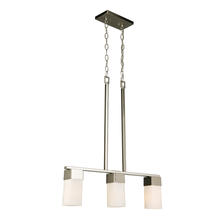  202868A - 3x60W Multi Light Pendant With Brushed Nickel Finish & Frosted Glass