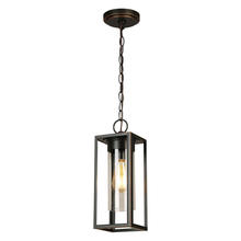 Eglo 203663A - 1x60W Outdoor Pendant With Oil Rubbed Bronze Finish & Clear Glass