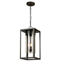  203668A - 3x60W Outdoor Pendant w/ Oil Rubbed Bronze Finish & Clear Glass