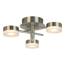  203971A - 3x18W Integrated LED Ceiling Light With Brushed Nickel Finish
