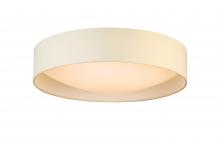  204726A - LED Ceiling Light - 20" White Fabric Shade With Acrylic White Diffuser