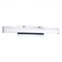  205128A - Integrated LED Bath/Vanity Light with a Chrome Finish and White Acrylic Shade 24.5W