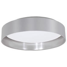  31623A - 1x18W LED Ceiling Light With Grey & Sliver Finish & White Plastic Diffuser